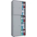 Vcm Kancelářská skříň Lona XXL, šedá