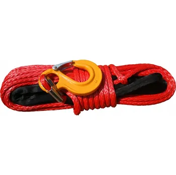 Lano Syntetické lano Dyneema 8 mm 25 m + hák