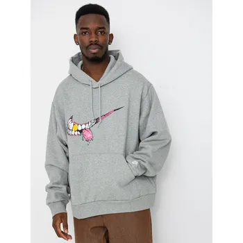 Pánská mikina Nike SB GFX 1 HD (dk grey heather/white) XL, šedá