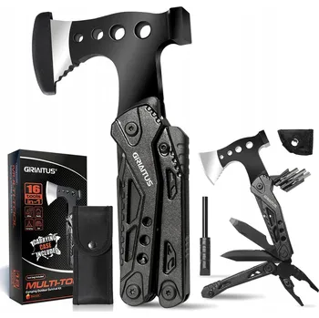 Sekera MULTIFUNKČNÍ NÁŘADÍ 16V1 PRO PŘEŽITÍ SEKERA KLADIVO PILA ŠROUBOVÁKY