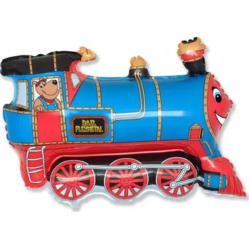 Balónek Id_5497 FÓLIOVÝ BALÓNEK 24" BALÓNKY VLAK VLÁČEK NAROZENINOVÁ LOKOMOTIVA HELIUM