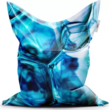 Sedací pytel Sablio Sedací vak Classic Modré bubliny - 150x100 cm