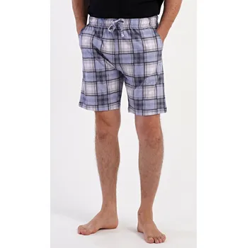 Pánské pyžamo Vienetta MAN Pánské pyžamové šortky Radim Barva: Modrá - světle, Velikost: 2XL