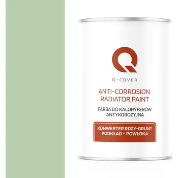 barva na kov Barva pro radiátory Antikorozní Odolná 1L Polomatná zelená pastelová 3v1