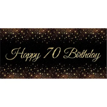 Plakát Plakát k narozeninám Happy Birthday 70, 70x33 cm