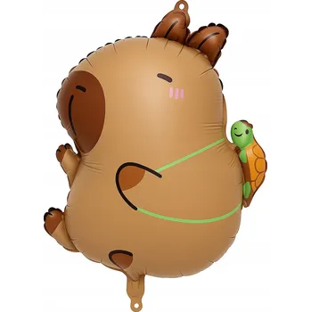 Balónek Fóliový balónek ve tvaru kapybary, 64 cm x 51 cm