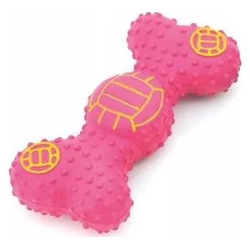 Hračka pro psa Kousátko pro psa ARQUIVET Růžová latexová kost pro psa - 13 cm