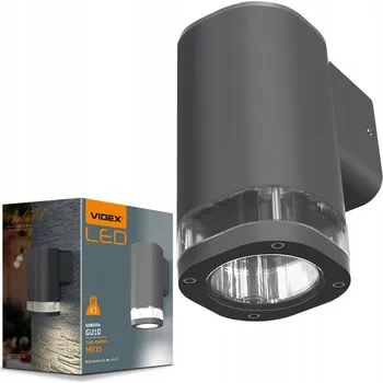Venkovní osvětlení Venkovní nástěnné svítidlo Videx šedé GU10 0 W