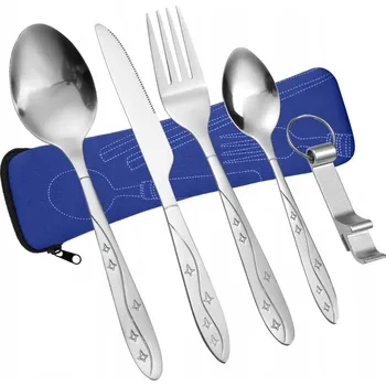 Příbor KEMPINGOVÉ PŘÍBORY CESTOVNÍ NŮŽ VIDLIČKA LŽÍCE SADA TURISTICKÁ