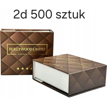Péče o řasy a obočí HOTOVÉ TRSY ŘAS 2D 0,10C 12MM 500ks HNĚDÉ HOLLYWOOD LASHES