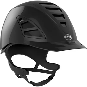Jezdecká přilba GPA Jezdecká helma GPA 4S Speed Air TLS Shiny 56cm ČERNÁ