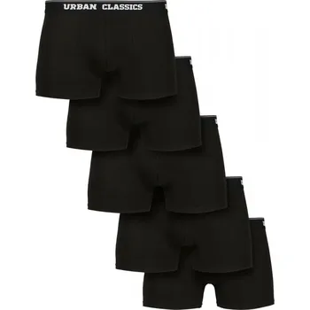 Trenýrky Organic Boxer Shorts 5-Pack - blk+blk+blk+blk+blk XL