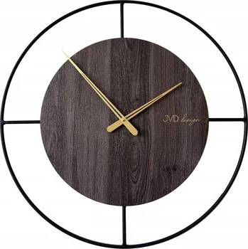 Hodiny Nástěnné hodiny JVD hnědé 60 cm