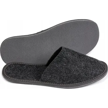 Pánské pantofle Plstěné pantofle, pánské papuče pro hosty, nazouváky černé plst vel. 42