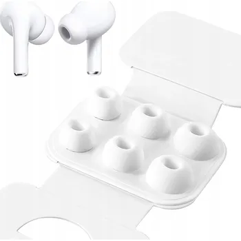 Příslušenství pro sluchátka Nástavce do sluchátek e-inventory bílé 6 ks pro Apple AirPods Pro S/M/L