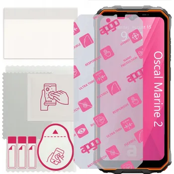 Pouzdro na mobilní telefon Hybridní Sklo pro Oscal Marine 2, alternativa tvrzeného skla, flexibilní