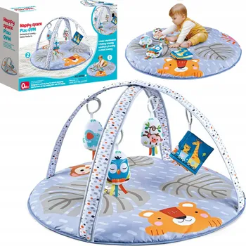 Hrací deka 2 v 1 bavlněná podložka pro miminka na lezení, sezení a hraní