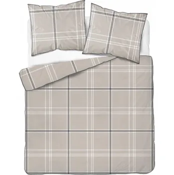 Povlečení Elegantní perkálové povlečení s lemováním 220x200 PERKÁLOVÁ bavlna kostka 5240B