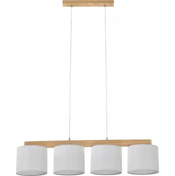 SPOT Svítidlo Závěsné 4xE27 Max.25W Dub Olejovaný FSC, Šedé Stínidlo