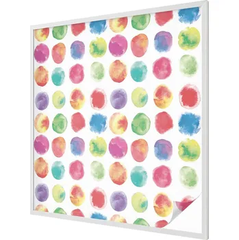 Okenní dekorace Samolepicí Fólie na Okno Mrazuvzdorná Protisluneční Barevné kruhy 100x100