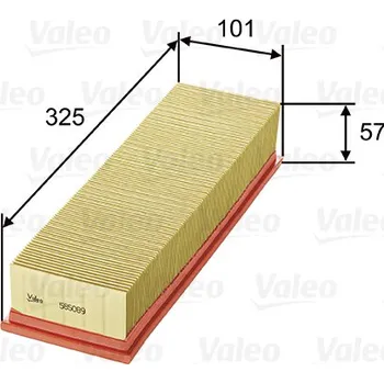 Vzduchový filtr Vzduchový filtr VALEO 585089