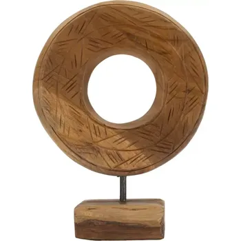 Dřevěná dekorace Dorat 28 cm hnědá