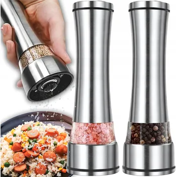 Kuchyňský mlýnek Ruční mlýnek SADA RUČNÍCH MLÝNKŮ kov 454 g šedá