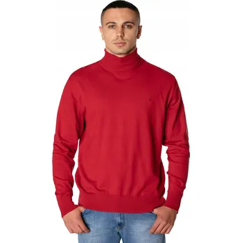 Pánský svetr Megitarnow Pánský svetr High-Neck S2S červený rolák velikost XXL
