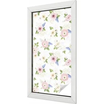 Okenní dekorace Fólie Samolepicí Ozdobná dýha Květinový vzor 50x100