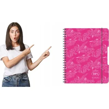 Kroužkový Blok Herlitz B5, 80 listů, pevná vazba