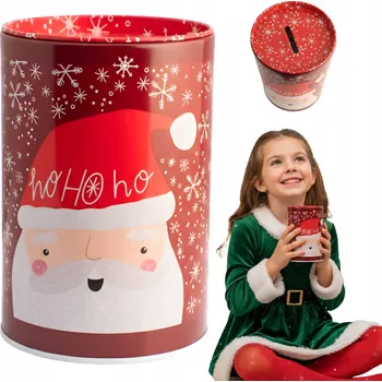 Vánoční dekorace VÁNOČNÍ POKLADNIČKA DÁREK K MIKULÁŠI DO ŠKOLY, ŠKOLKY