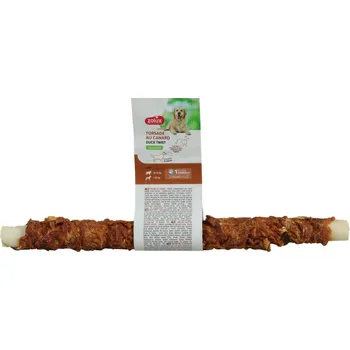 Pamlsek pro psa ZOLUX Kousátko pro psa - kroucená tyčinka obalená kachnou, 28 cm