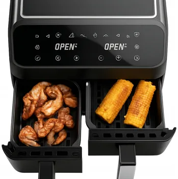 fritéza ADM horkovzdušná fritéza se 2 koši Air Fryer 8L 2000W