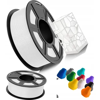 Filament Filament do 3D tiskárny PRŮHLEDNÝ PETG TECBEARS 1,75 mm 1 kg/cívka