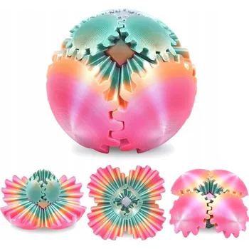 Hračka pro nejmenší ANTISTRESOVÁ KOULE FIDGET BALL 3D BAREVNÁ OTOČNÁ HRAČKA JAKO DÁREK