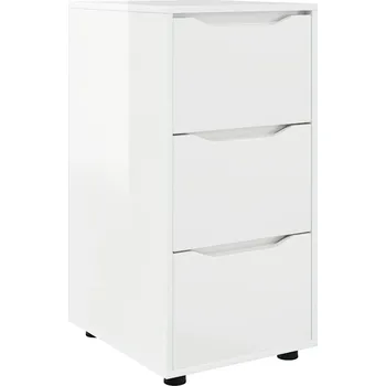 Komoda Úložná skříňka Vysoce lesklá bílá 40 x 48 x 81 cm