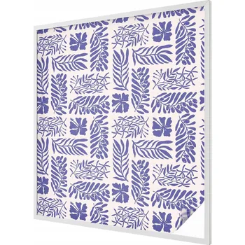 Okenní dekorace Mléčná fólie na okno se vzorem rostlin, samolepicí, 100x116 cm
