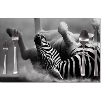 prostírání Sablio Prostírání Válející se zebra: 40x30cm