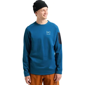 Pánská mikina Technická mikina Burton [ak] Baker Stretch Fleece Crew blue teal XL 2026 - Odesíláme do 24 hodin