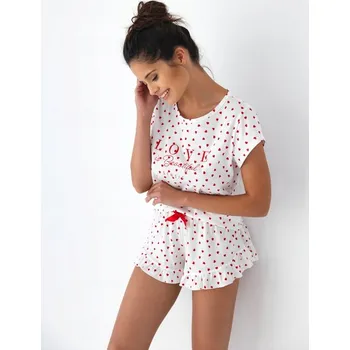 Dámské pyžamo Sensis dámské pyžamo bavlna červené, velikost XL