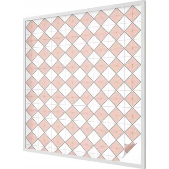 Okenní dekorace Fólie Vitrážová dýha Samolepicí Mléčná na okno Retro listy 100x116