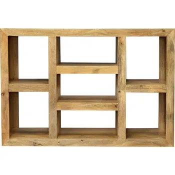 Knihovna Indický nábytek - Knihovna Hina 130x90x35 z mangového dřeva Mango natural