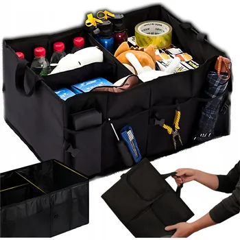 Organizér do auta PROSTORNÝ ORGANIZÉR DO KUFRU AUTA - SKLÁDACÍ TAŠKA / BOX - LEHKÝ