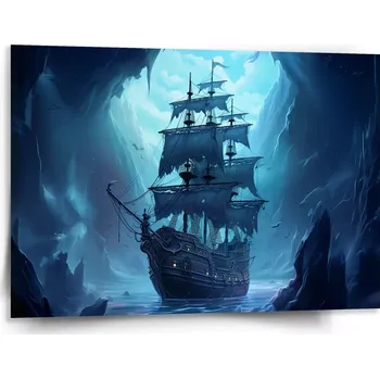 Obraz Sablio Obraz Plachetnice v průrvě - 150x110 cm