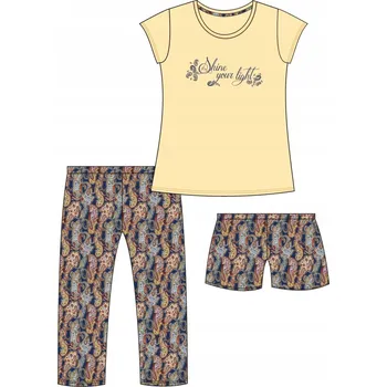 Dámské pyžamo Cornette dámské pyžamo bavlna vícebarevné velikost S