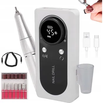 PROFESIONÁLNÍ BRUSKA NA NEHTY MANIKÚRA PEDIKÚRA SADA S LCD DISPLEJEM