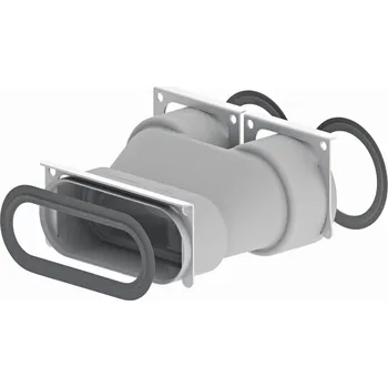 rozdělovač topení Zehnder InFloor/OnFloor Přechod 2 x 75 na flat 51