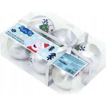 Vánoční dekorace Zdobená Vánoční Koule vánoční koule 8 cm 6 ks