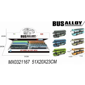 autíčko Alltoys Autobus dvoupatrový