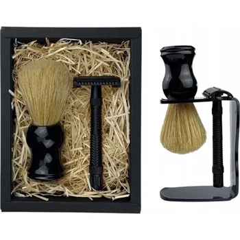 Břitva na holení Sada na holení: Štětka na holení, holicí strojek na žiletky + 10 žiletek